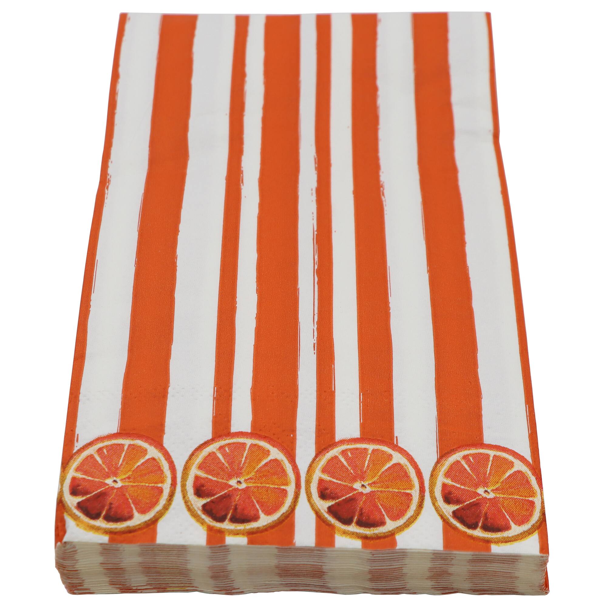 Citrus Kitchen Orange Stripes Paper Guest Napkins, 20ct. by Celebrate It™